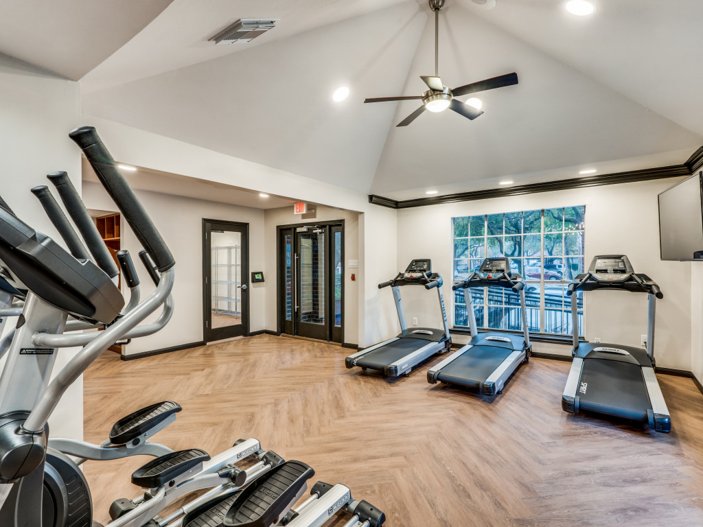 Fitness Center with treadmills and elliptical machines